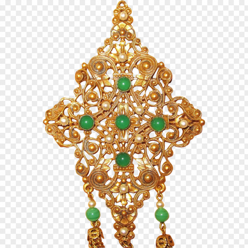 Brooch Jewellery Christmas Ornament Decoration Tree Emerald PNG
