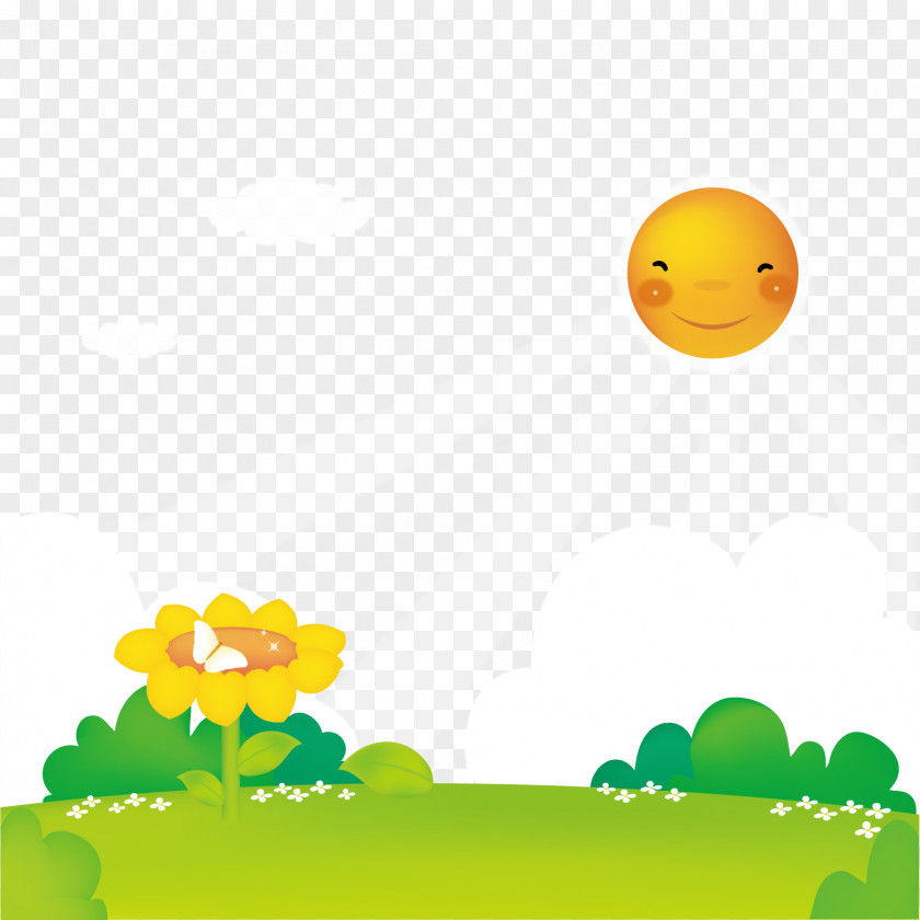 Cartoon Green Landscape Euclidean Vector PNG