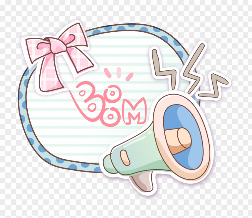 Cartoon Speaker Monogram Clip Art PNG