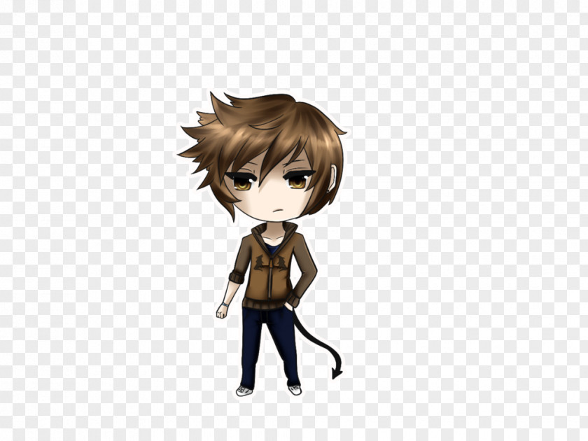 Computer Brown Hair Desktop Wallpaper Character Figurine PNG