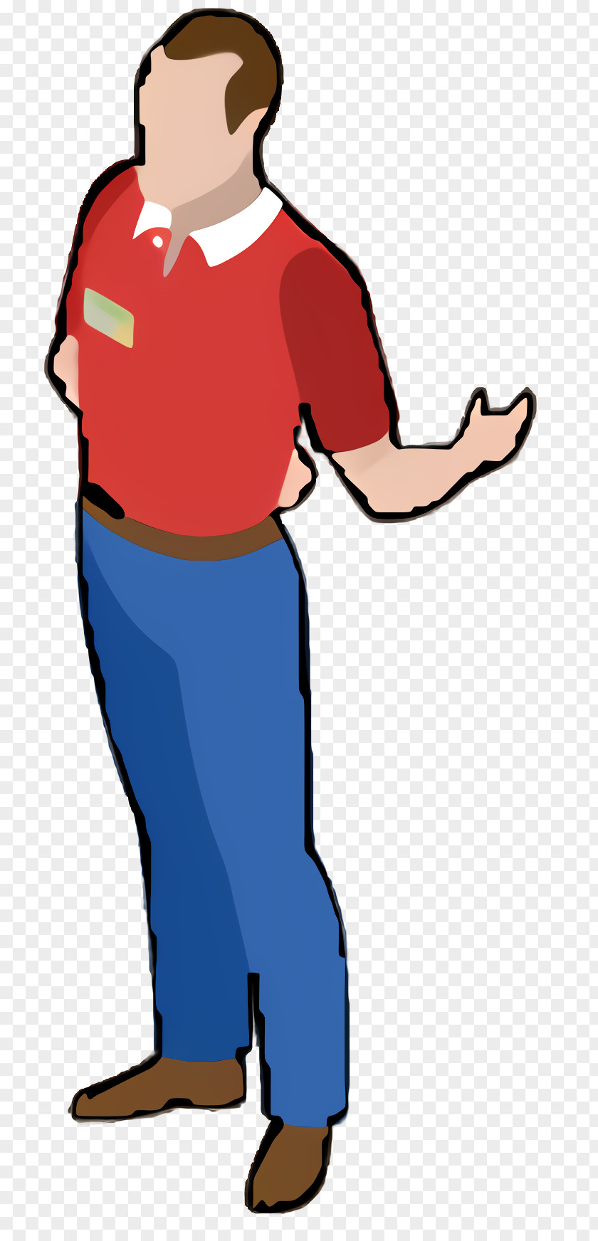 Gesture Standing Character PNG