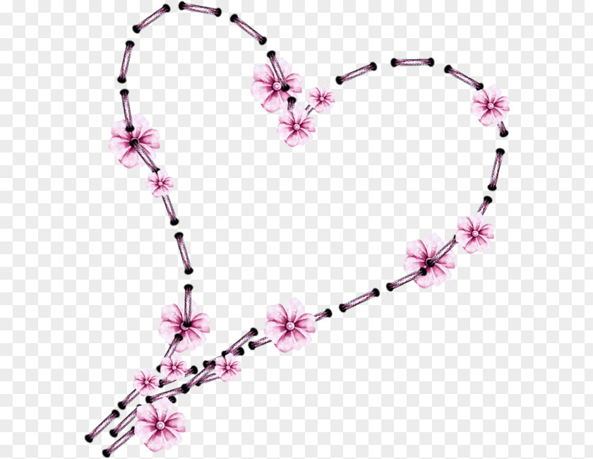 Necklace Cherry Blossom Body Jewellery PNG