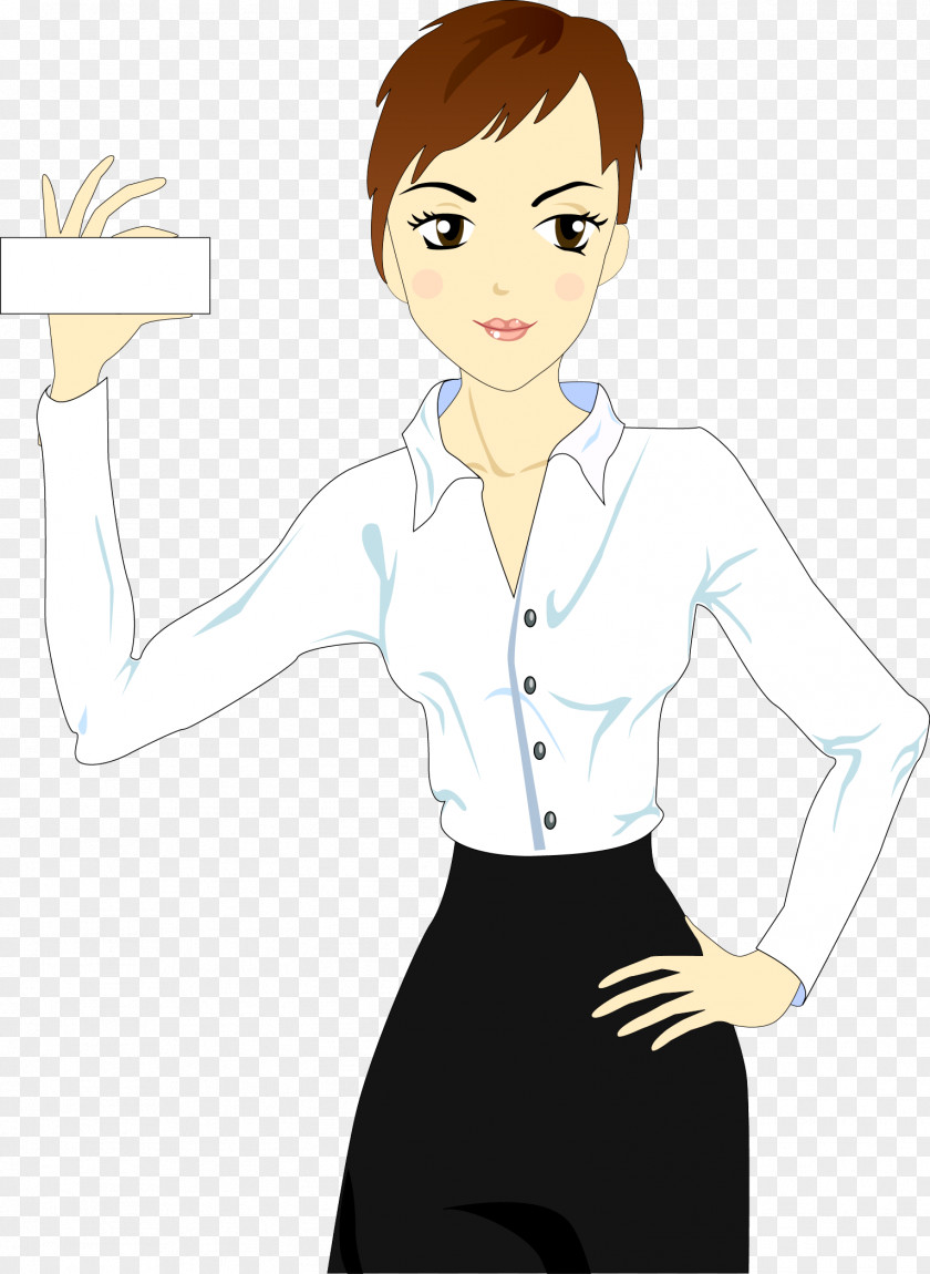 Vector Beauty Business Woman Illustration PNG