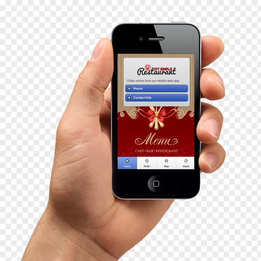 Smartphone In Hand Image Responsive Web Design Mobile Phone App Device PNG