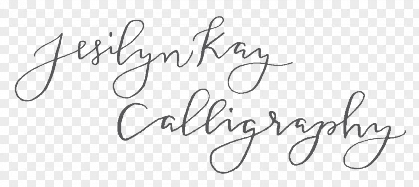 Calligraphy Work Jesilyn Kay Handwriting Logo Font PNG