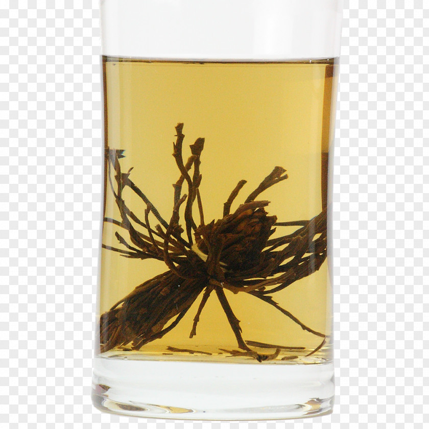 Glass Flowering Tea Old Fashioned PNG