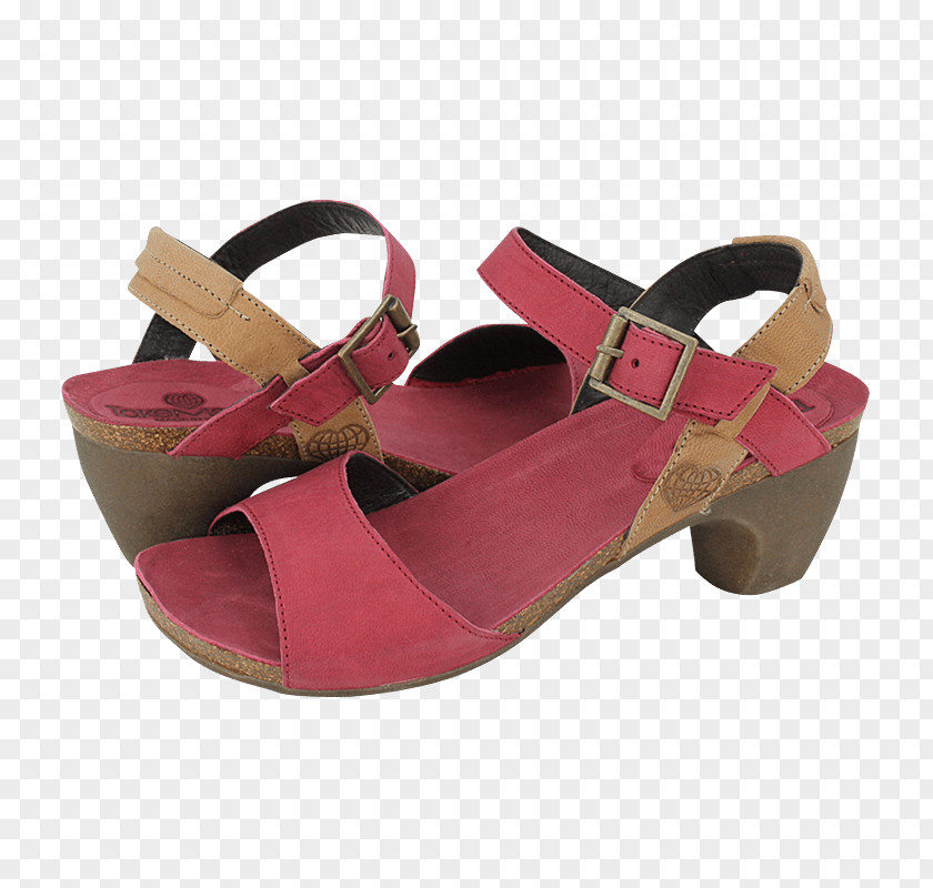 Sandal Slide Magenta Shoe Pump PNG
