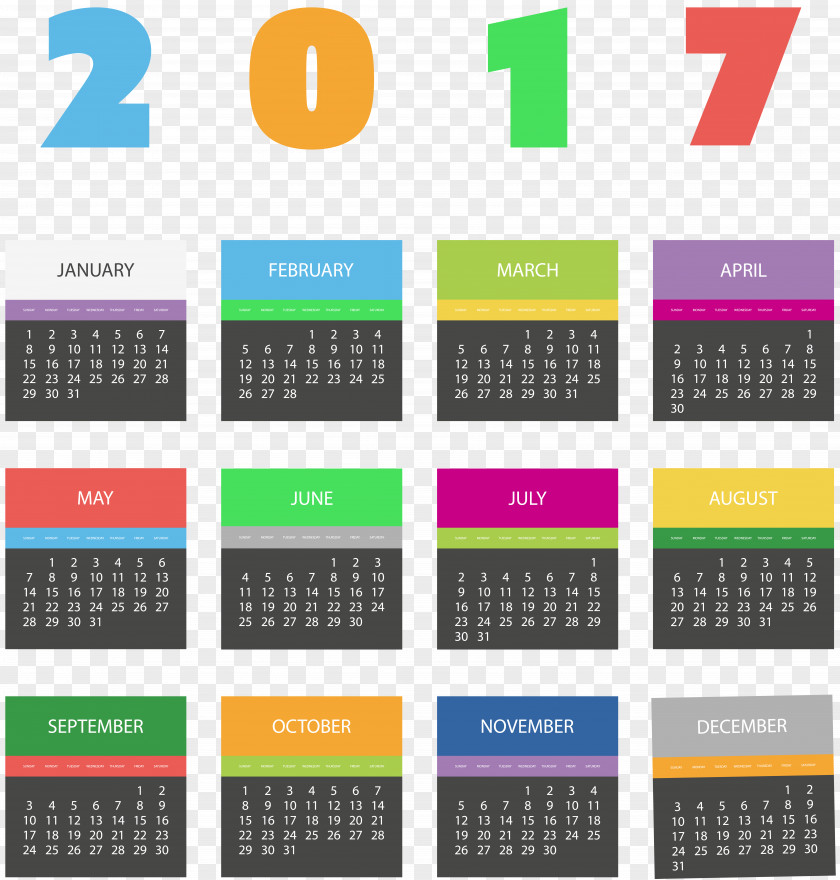 2017 Calendar Image Clip Art PNG