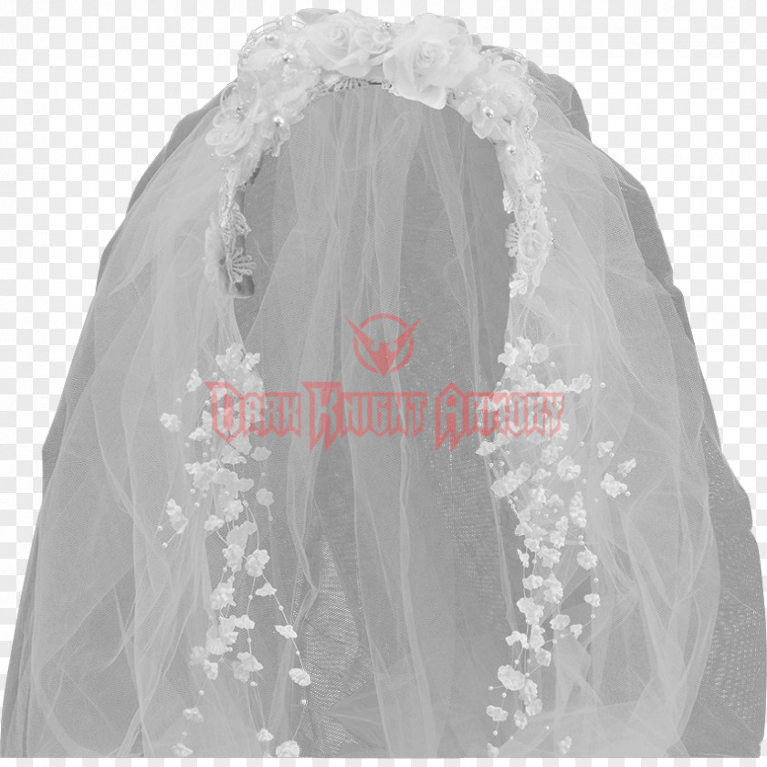 Bride Wedding Dress Veil Headband PNG
