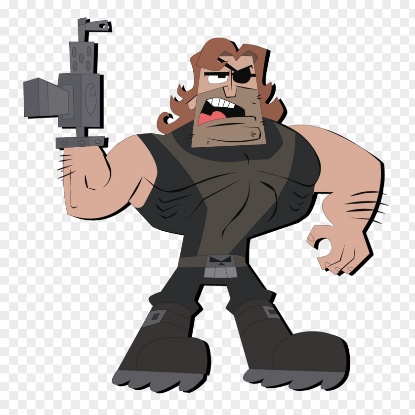 Man Holding A Submachine Gun Grim Drawing Wikia PNG