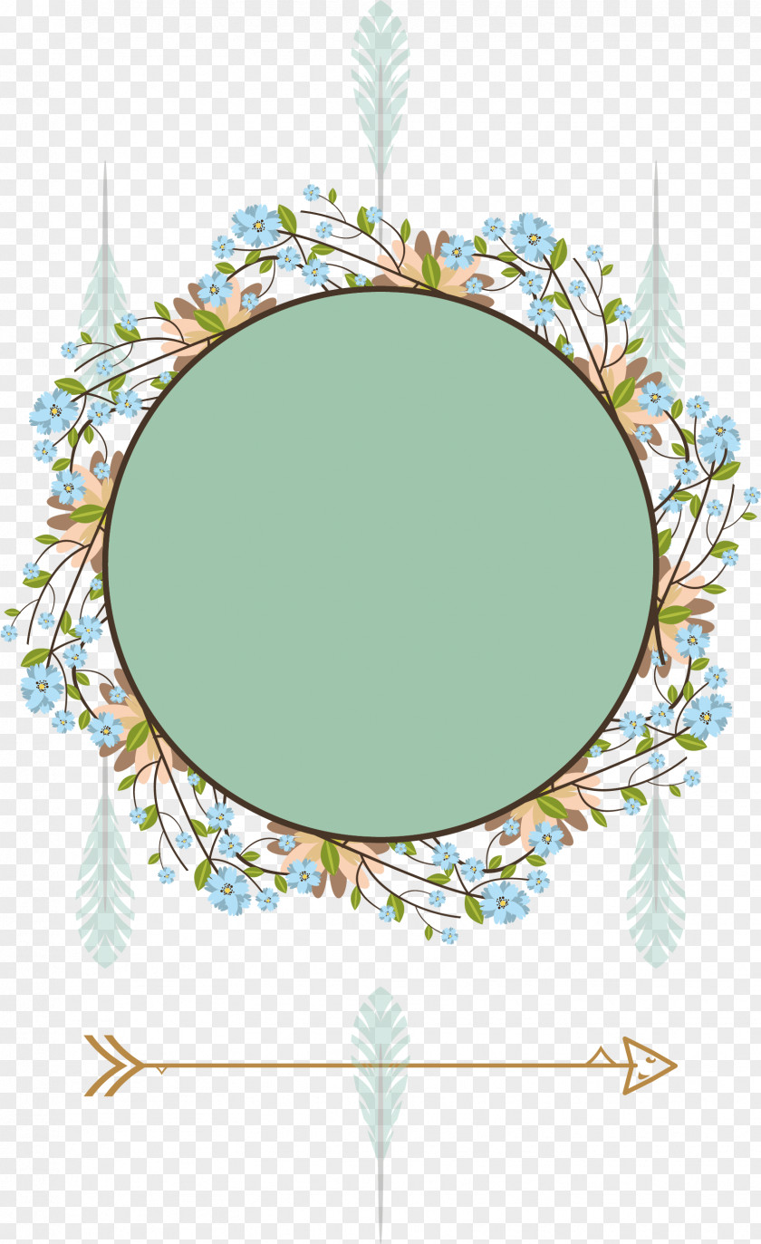 Vector Hand-painted Small Fresh Garlands Drawing Clip Art PNG