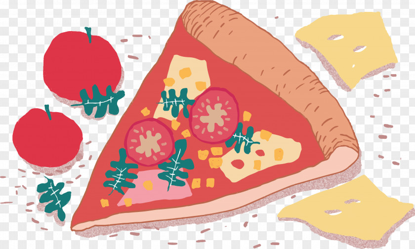 A Triangular Pizza Food PNG
