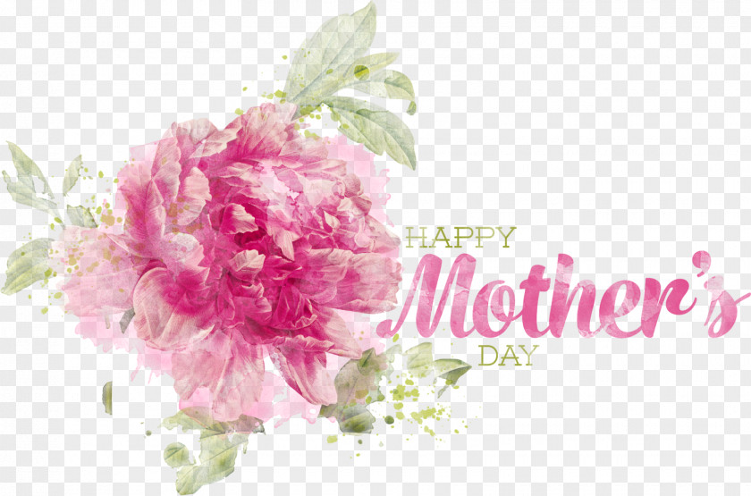 Happy Mothers Day Flyer Centifolia Roses Cut Flowers Floral Design Flower Bouquet PNG