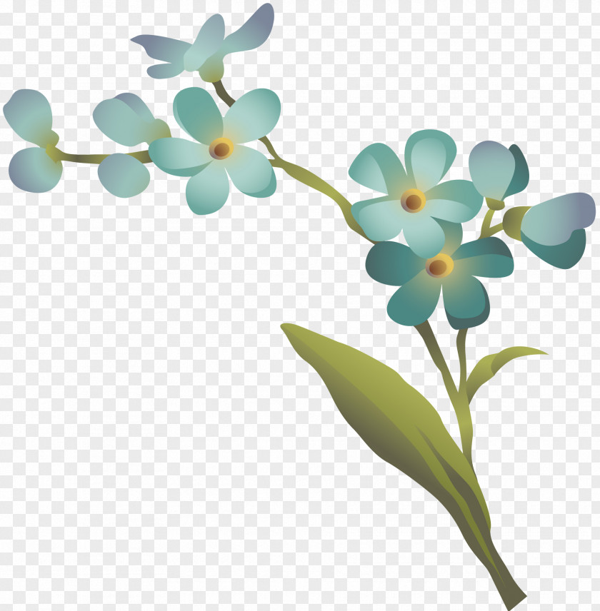 Happy Spring Flower Floral Design Leaf Petal Plant Stem PNG