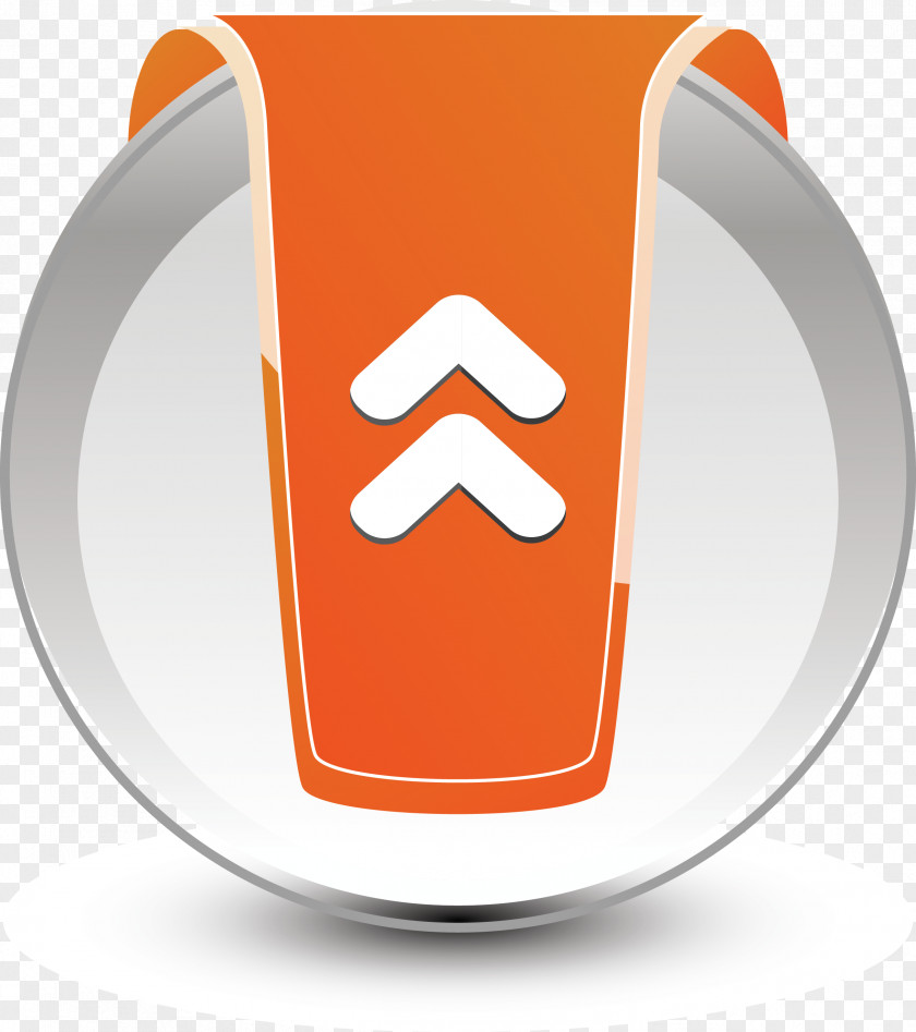 Orange Target Button Vector Euclidean Icon PNG