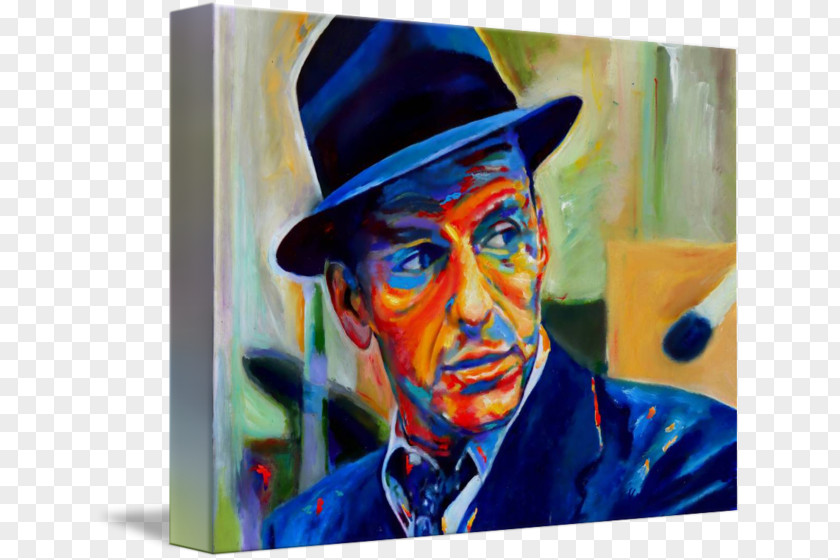 Painting Frank Sinatra Canvas Print Big Band PNG