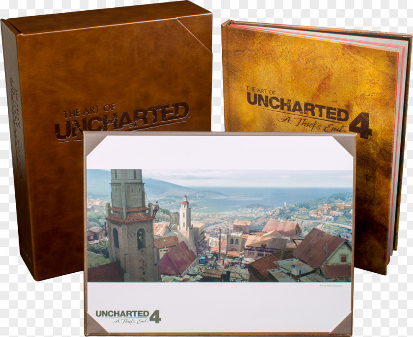 Uncharted The Art Of 4: A Thief's End PlayStation 4 Book Hardcover PNG