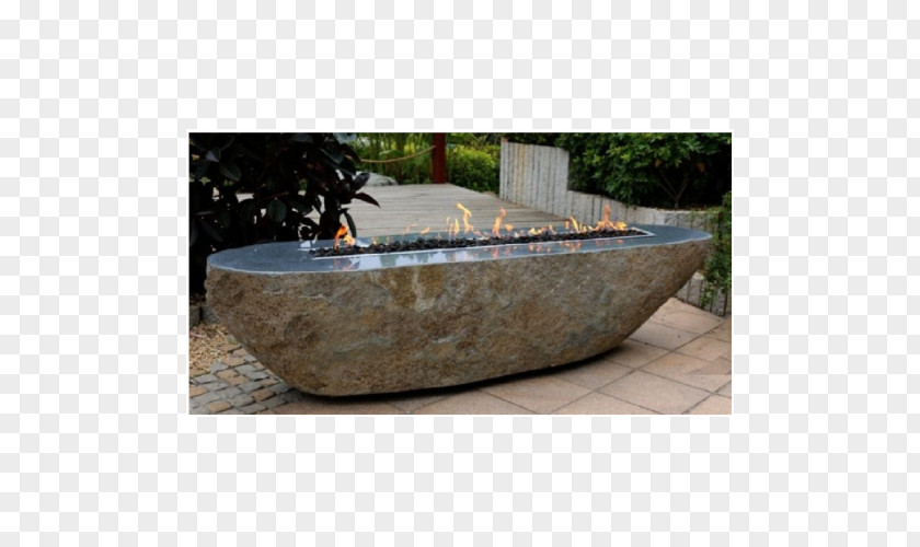 Firepit Granite Garden Dimension Stone Natural Gas Fire Pit PNG