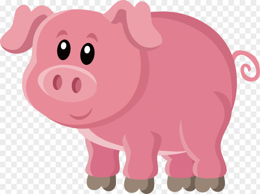Pink Pig Vector Wilbur Clip Art PNG
