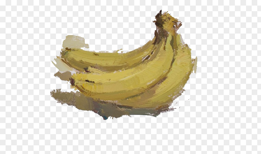 Banana Fruit Painting PNG