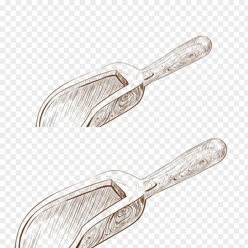 Hand-painted Spoon Adobe Illustrator Icon PNG