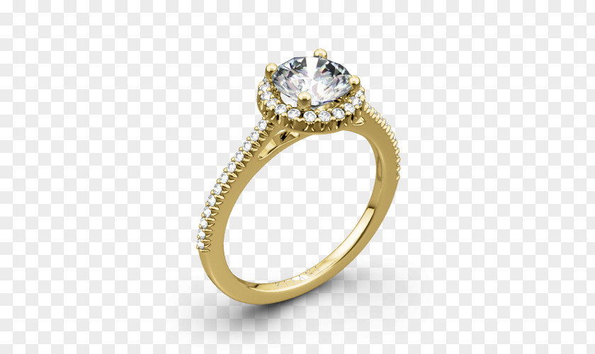 Ring Engagement Diamond Solitaire PNG
