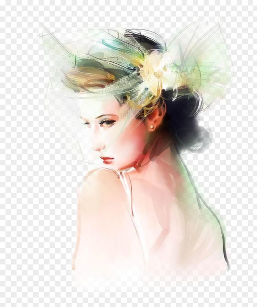 Tube Fashion Illustration Illustrator Watercolor Painting PNG