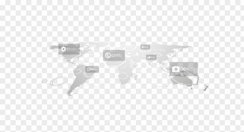 Vector Gray Space Sense Of World Map Material Black And White Brand Pattern PNG