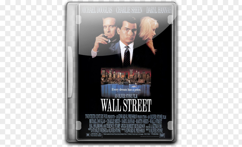 Wall Street Gordon Gekko Film Poster Art PNG