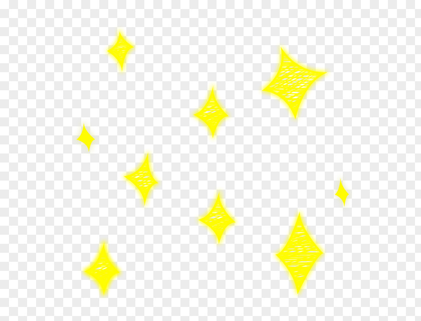 Blinking Stars Line Point Angle Yellow Pattern PNG
