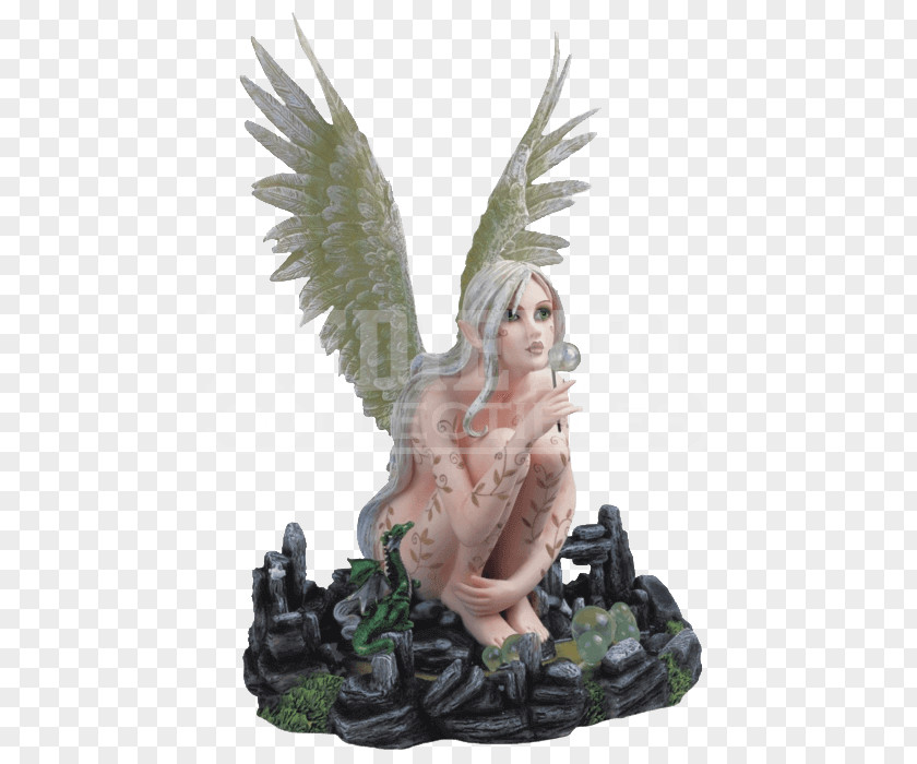 Fairy Figurine Statue Dragon Fantasy PNG