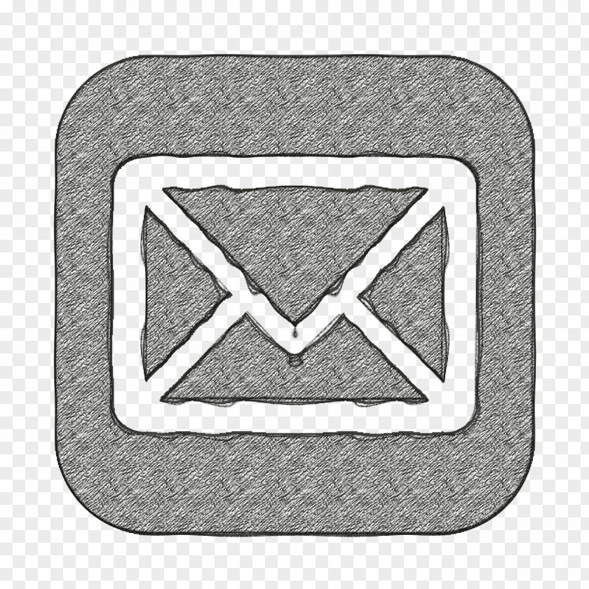 Metal Logo Email Icon Envelope Inbox PNG