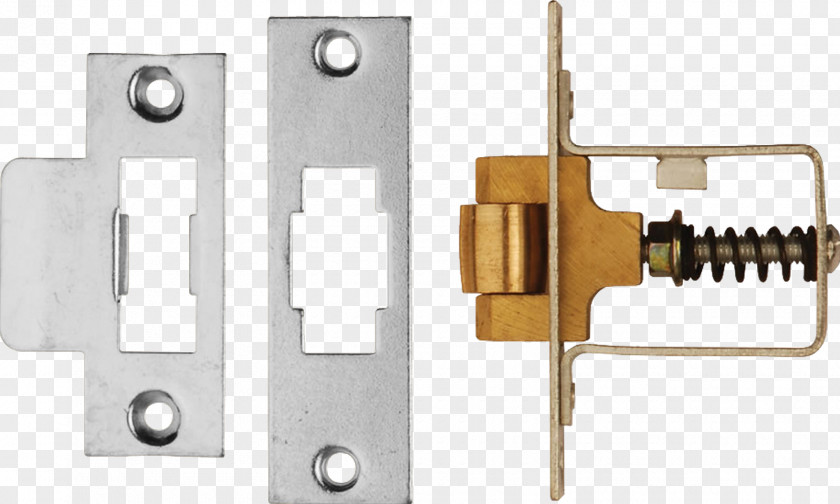 Brass Mortise Lock Latch Door Handle Strike Plate PNG