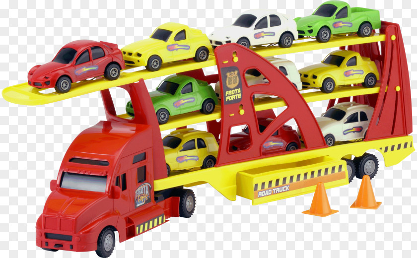 Car Carrier Trailer Truck Toy Paccar PNG