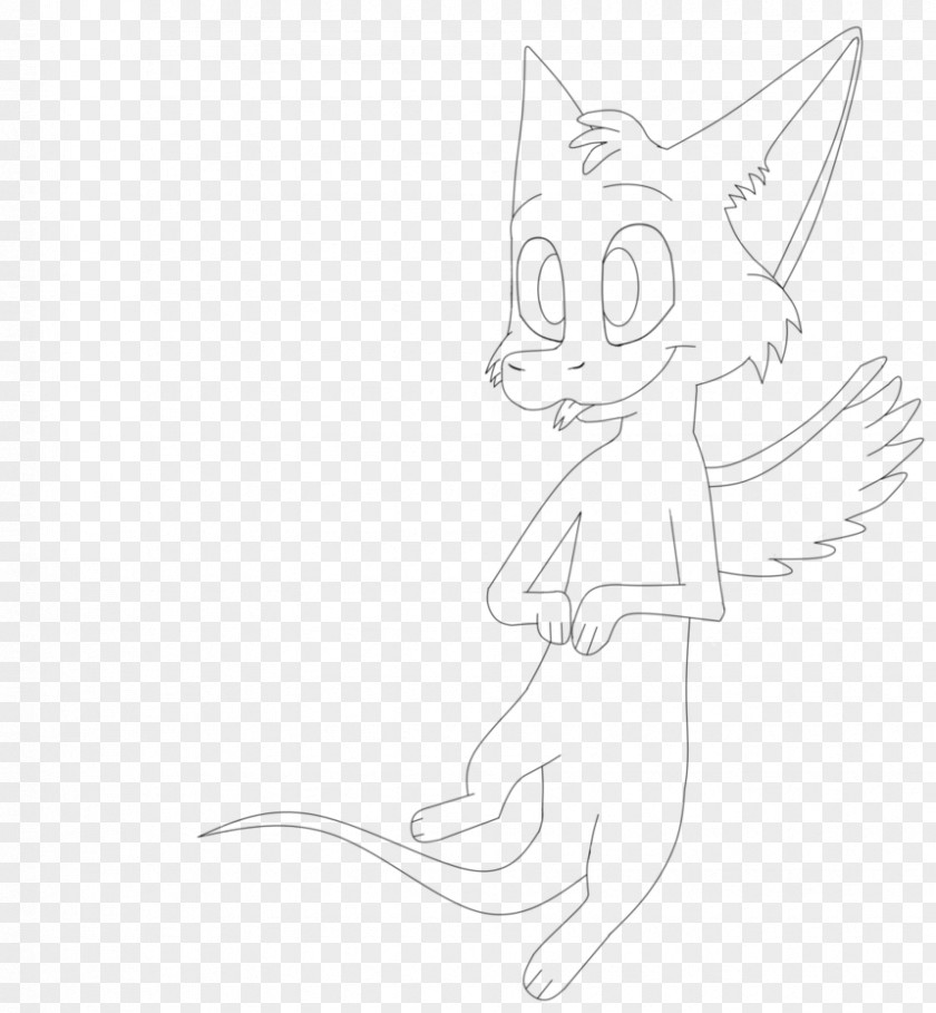 Cat Whiskers White Dog Sketch PNG