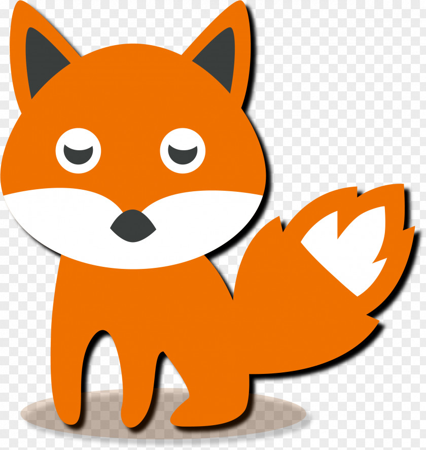 Cute Cartoon Little Fox Animals In Autumn Free Content Clip Art PNG