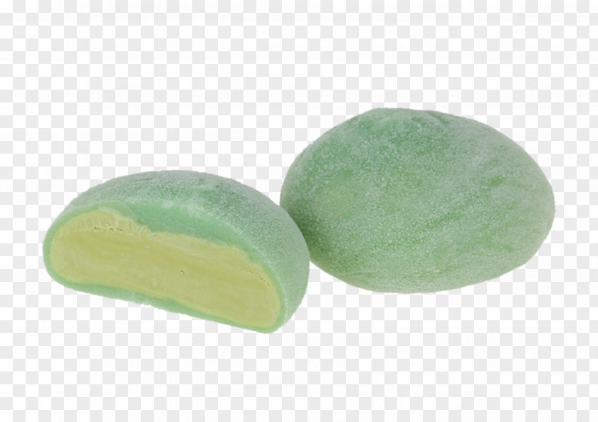 Green Tea Mochi Cake Gemstone PNG