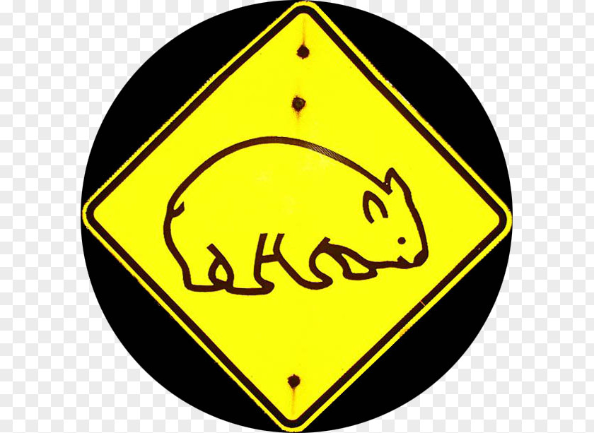 Koala Wombat Traffic Sign Road Warning PNG