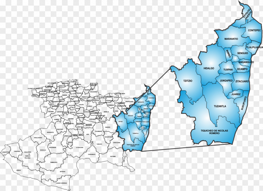 Región Zitácuaro Jungapeo Map Region Calle Privada De Michoacán PNG