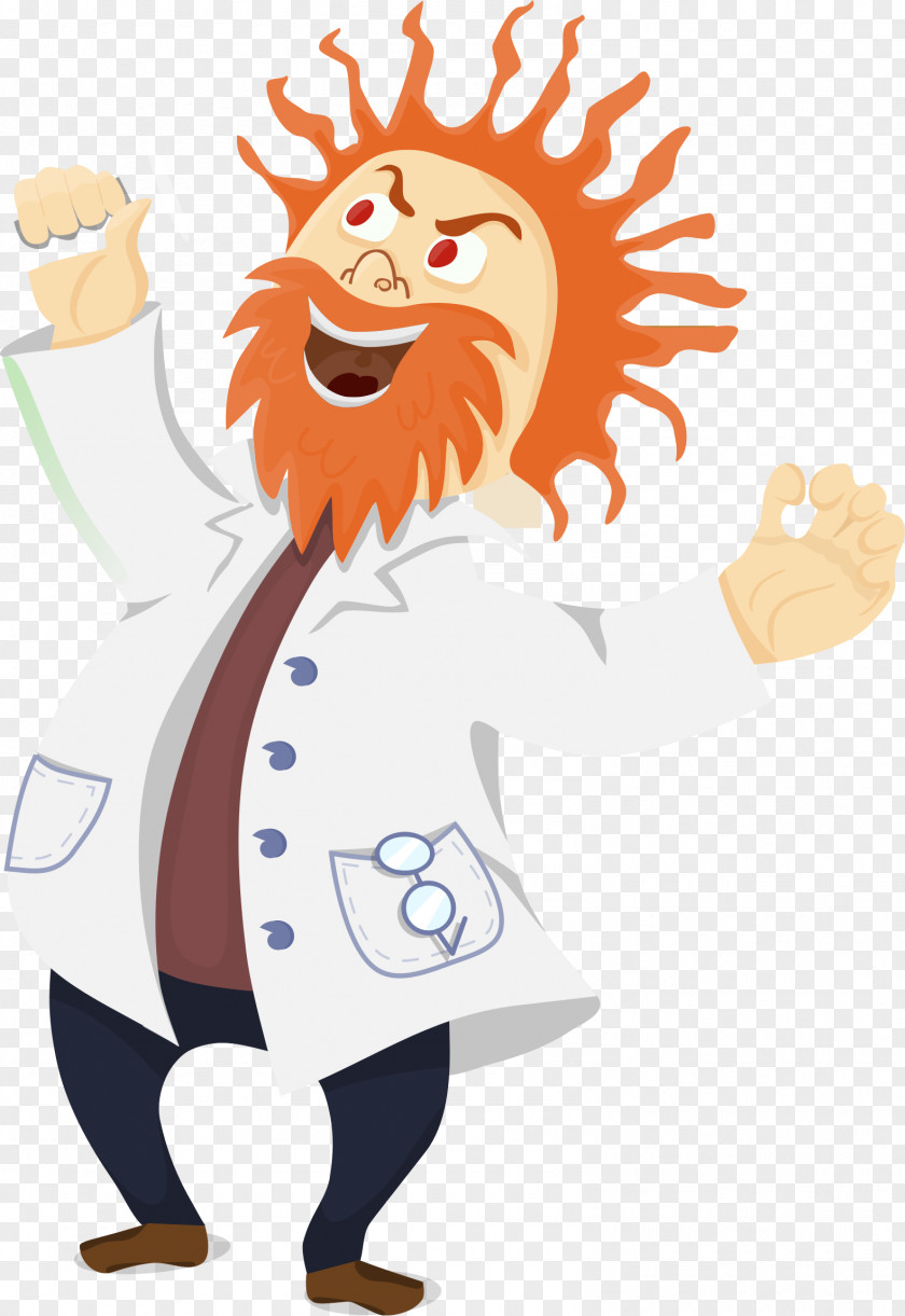 Scientist Mad Cartoon Clip Art PNG