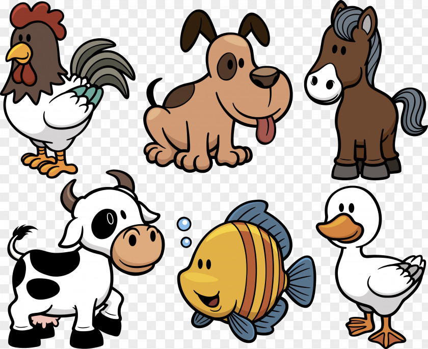 Animals Cattle Cartoon Drawing PNG