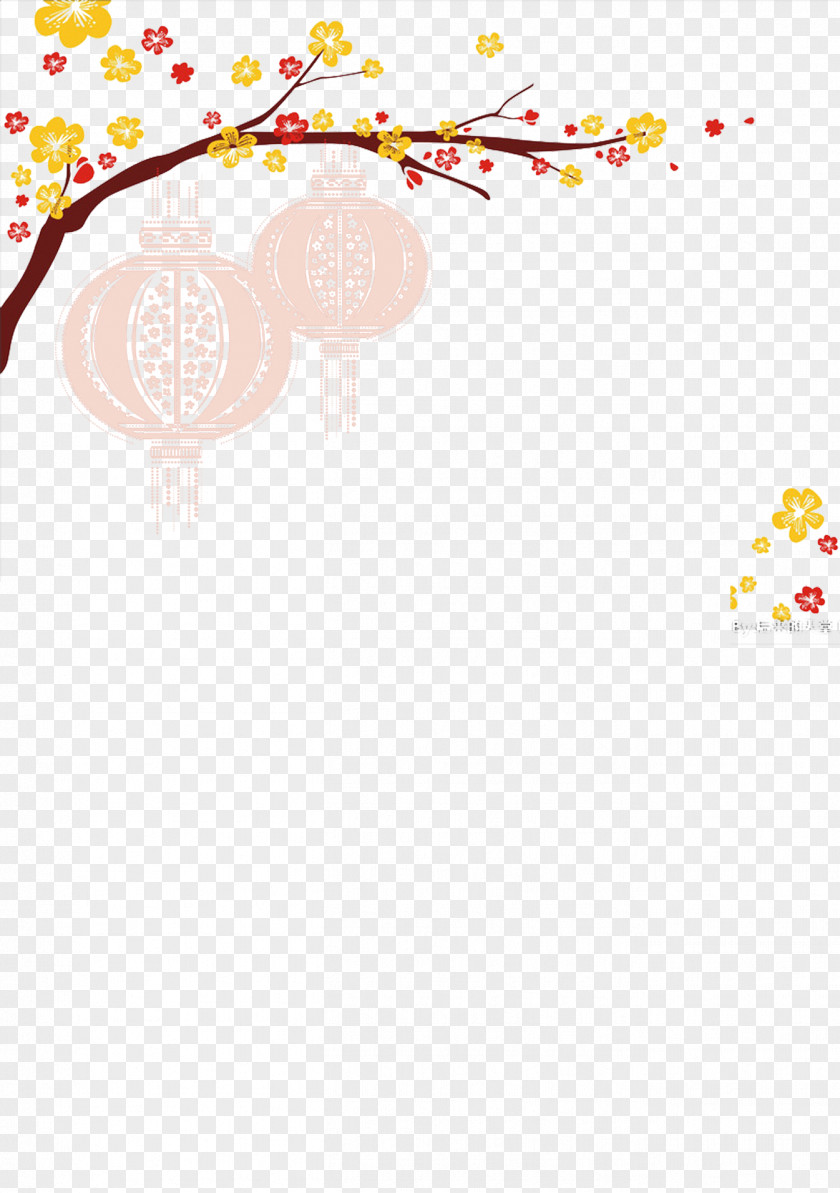 Chinese New Year Element Plum Blossom Euclidean Vector PNG