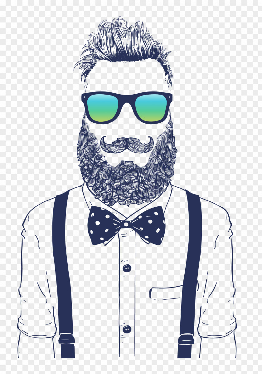 Foreign Uncle Glasses Artwork Royalty-free Drawing Illustration PNG