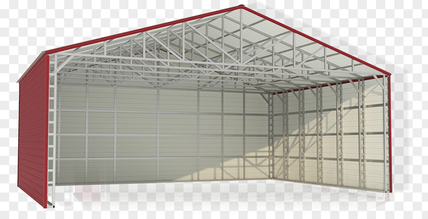 Steel Structure Building Shed Facade Roof Architectural PNG