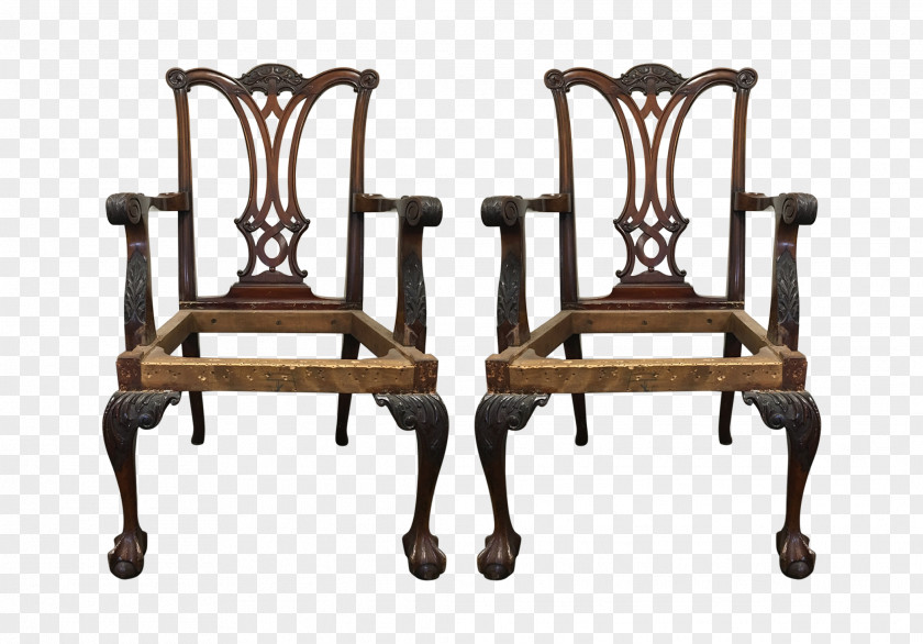 Table Wing Chair Antique Furniture PNG