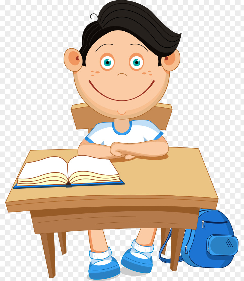 Vector Serious Lectures Students Cartoon Estudante PNG