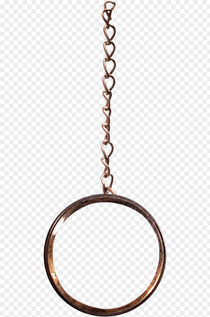 Brown Chain Metal Ring PNG