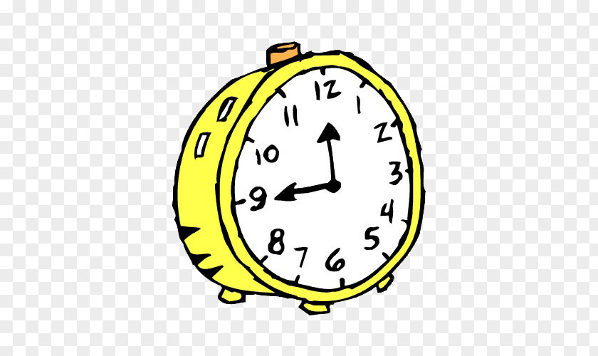 Cartoon Simple Alarm Clock Clip Art PNG