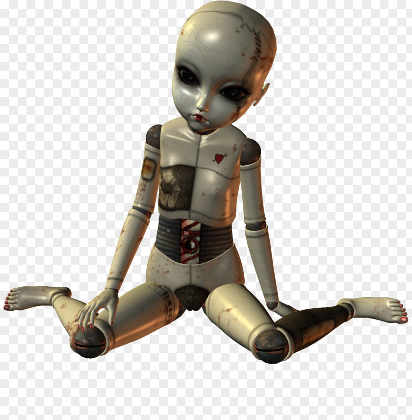 Creepy Ball-jointed Doll Art Puppet PNG