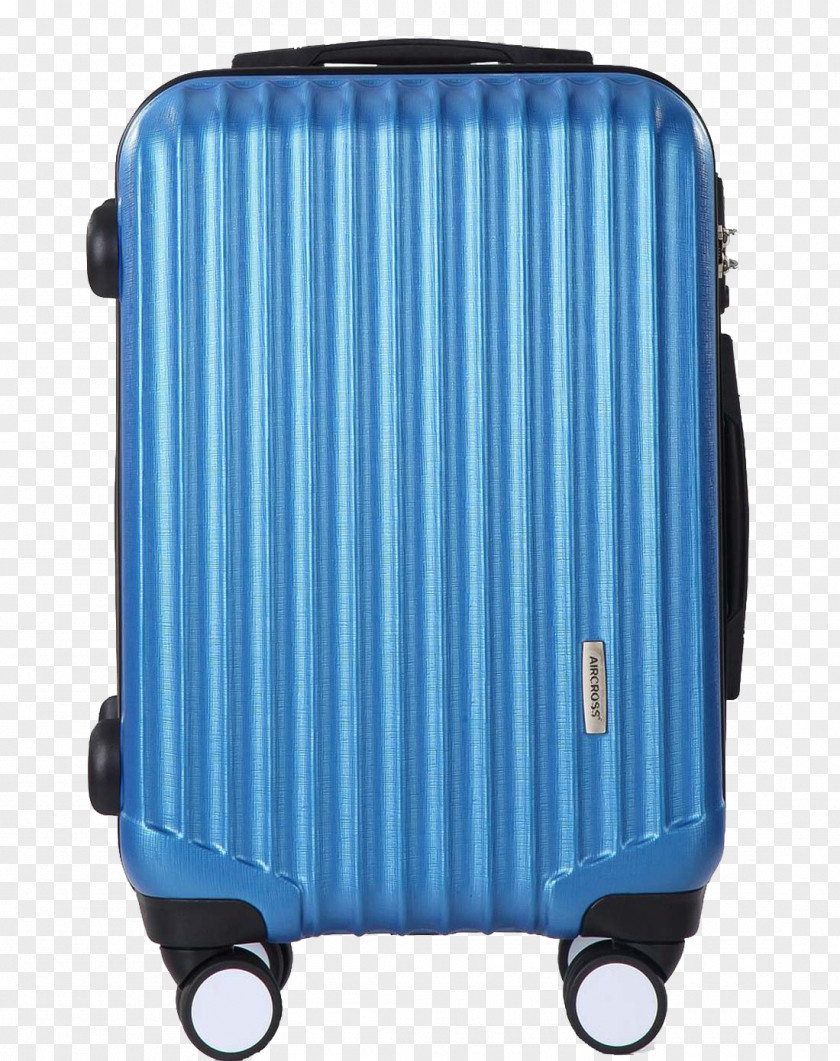 Emery Cloth Grain 24 Inch Blue Suitcase Hand Luggage PNG